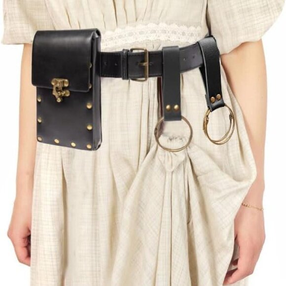 Belt Pouch Coin Purse Skirt Hike Set Black main image 6